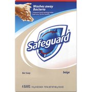 P&G Bar Soap, Deodorant, Safeguard, 4oz, 4/PK, WE, PK 12 PGC08833